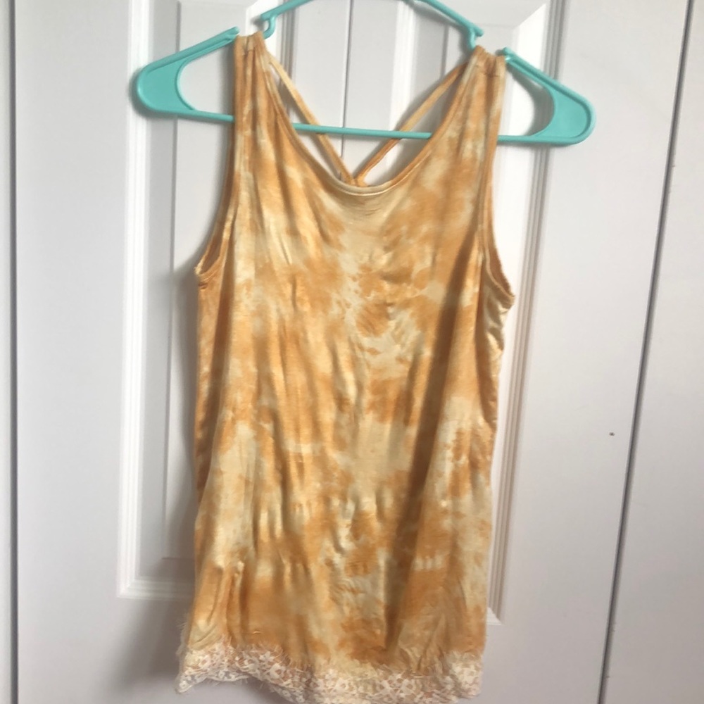 tie die tank top